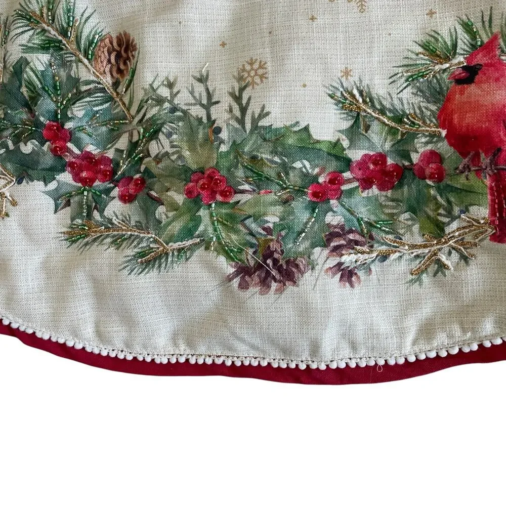 Nicole Miller Christmas Tree Skirt 52